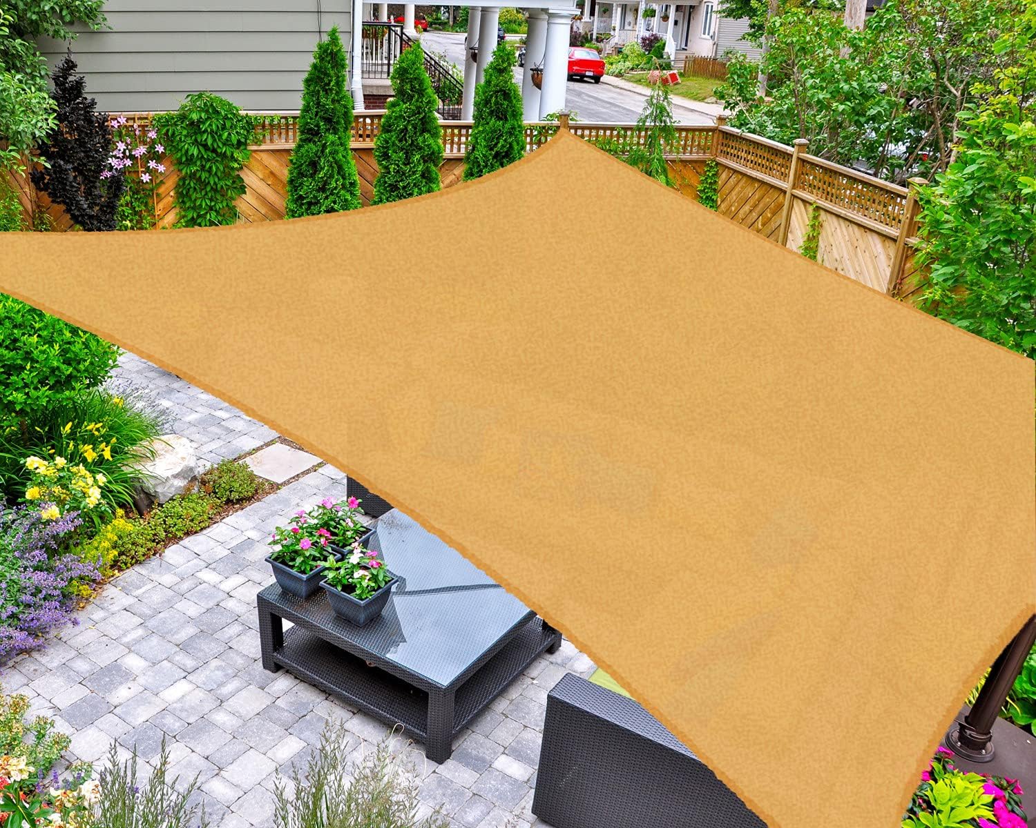 Asteroutdoor Rectangle Shade Sail 10' x 13