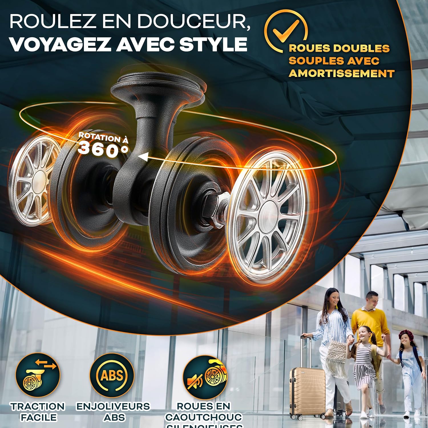 Detalle de tillvex Set de 4 valises rigides 4 tailles