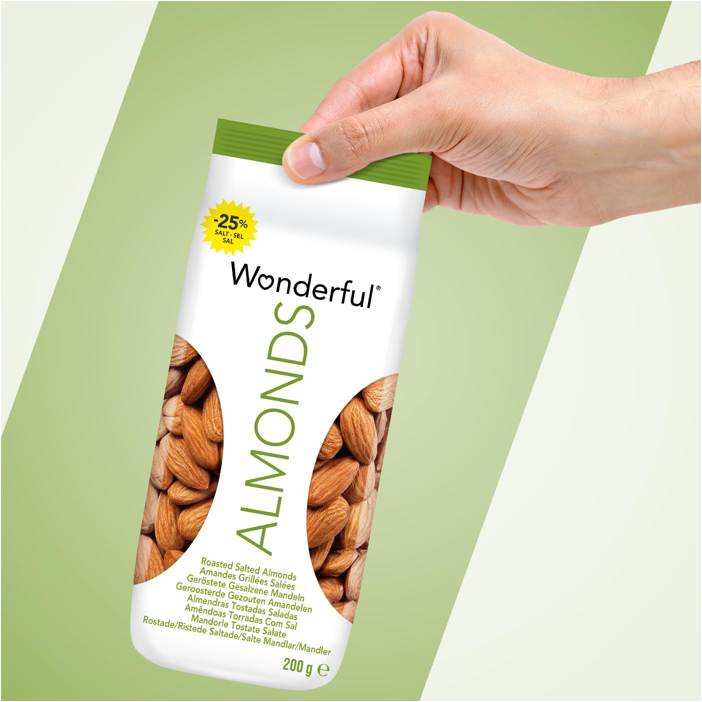 Thumbnail 2 de Wonderful Almonds Amandes grillées salées 200 g