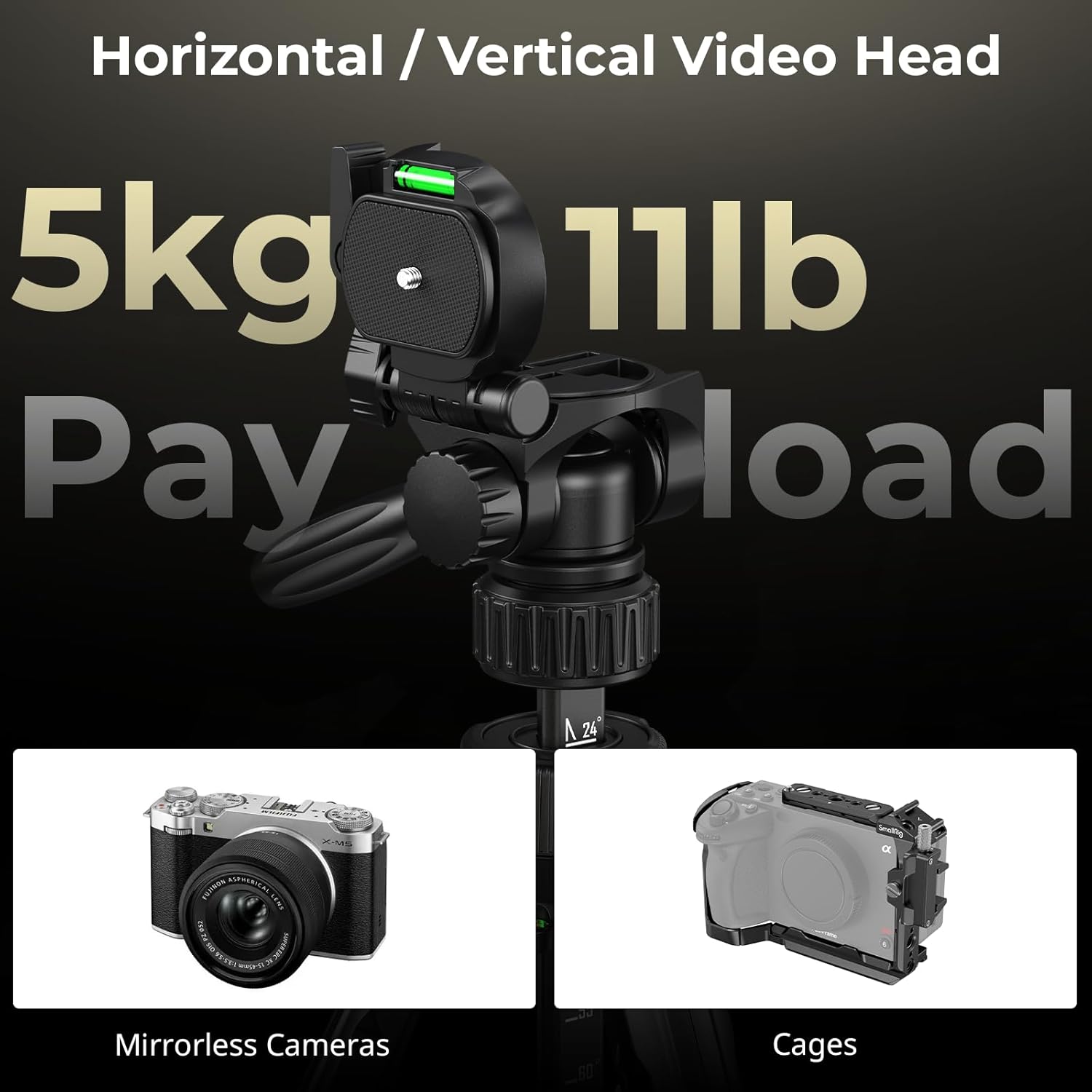 Thumbnail 5 de SMALLRIG Trépied AP-21 71" (180 cm) - stabilité et polyvalence pour photo et vidéo