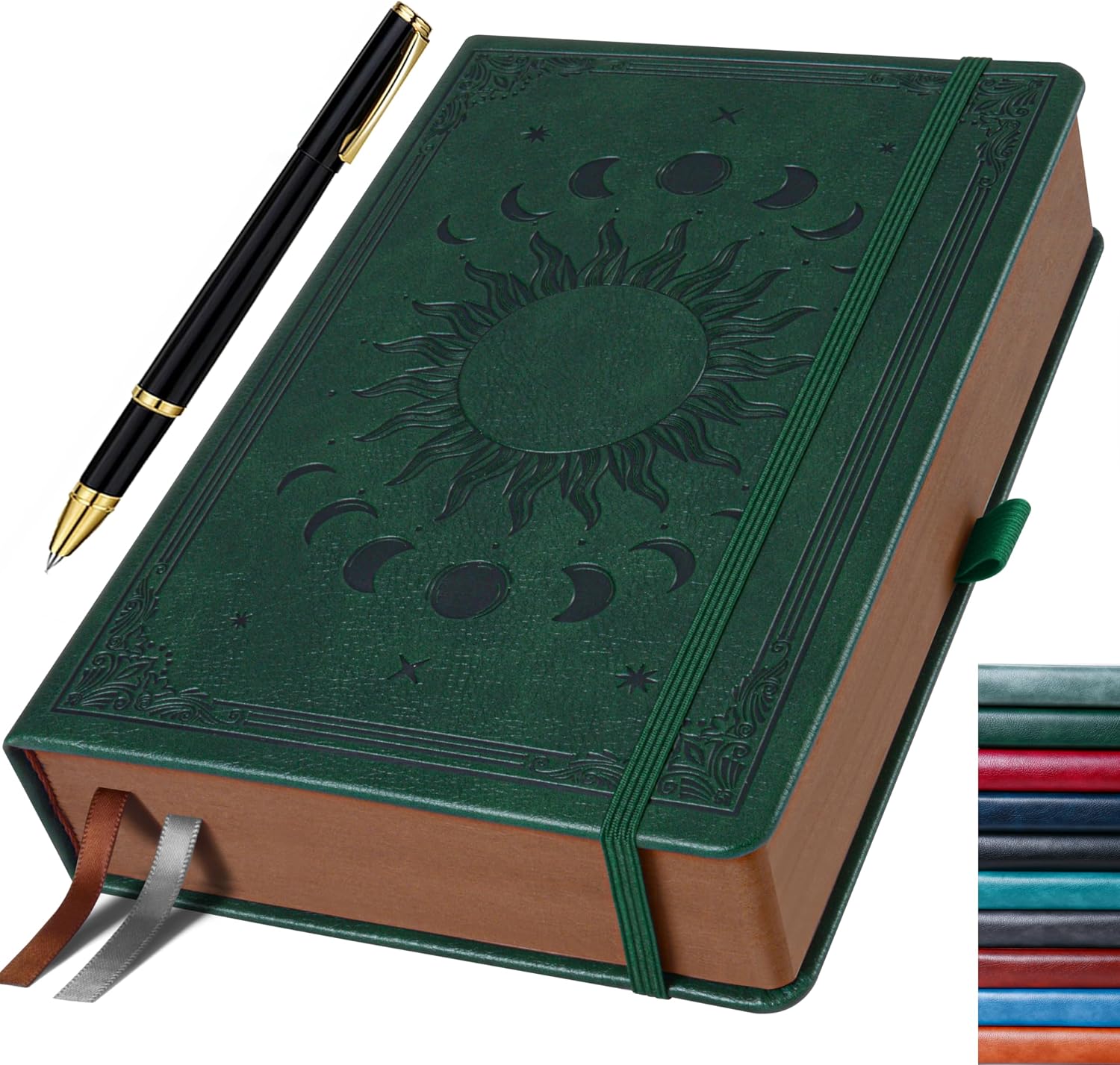 Detalle de HwxBen Journal 360 pages DarkGreen