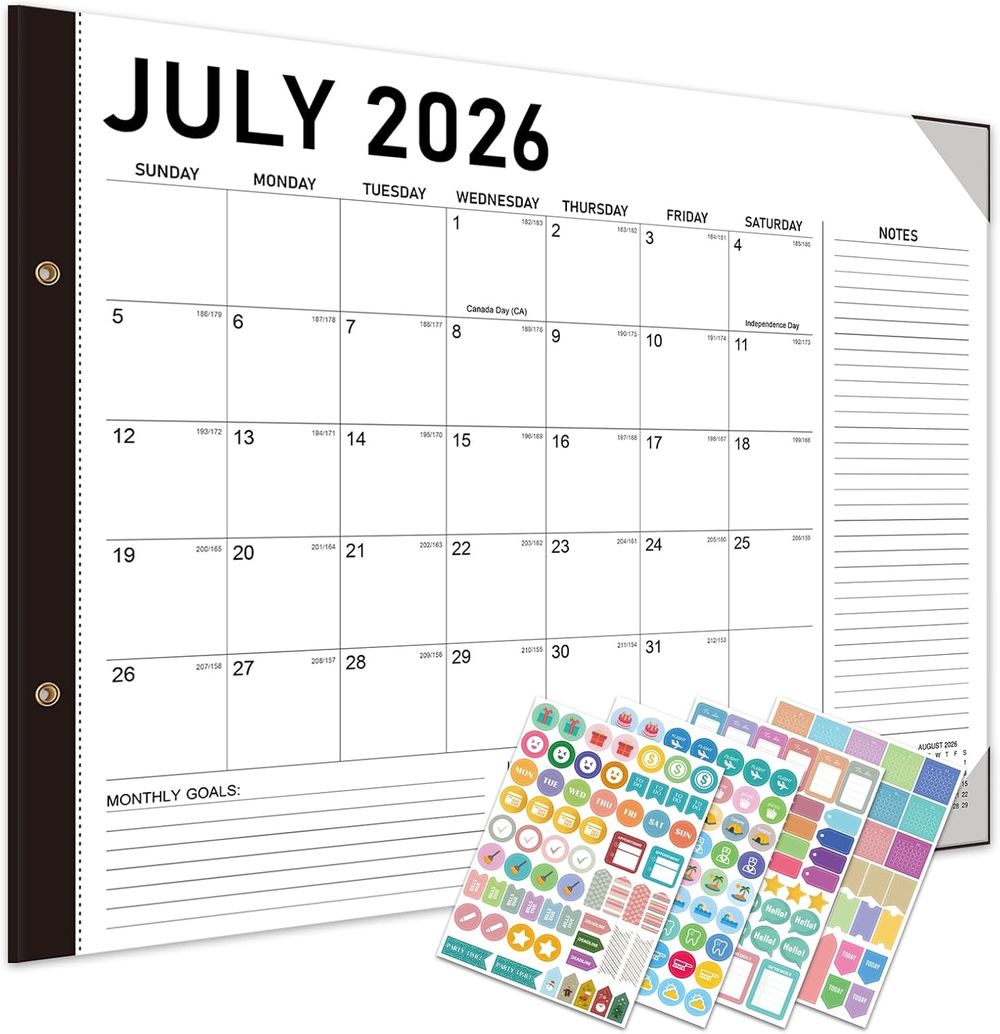 Detalle de Extra Large Desk Calendar 2026–2027