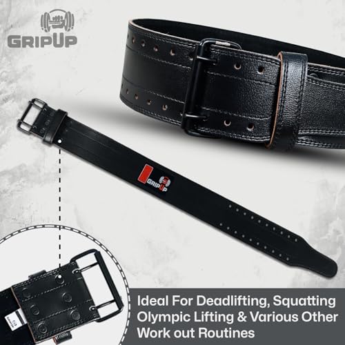 Detalle 2 de GripUp Weight Lifting Belt 6mm, 4โณ Support ๐