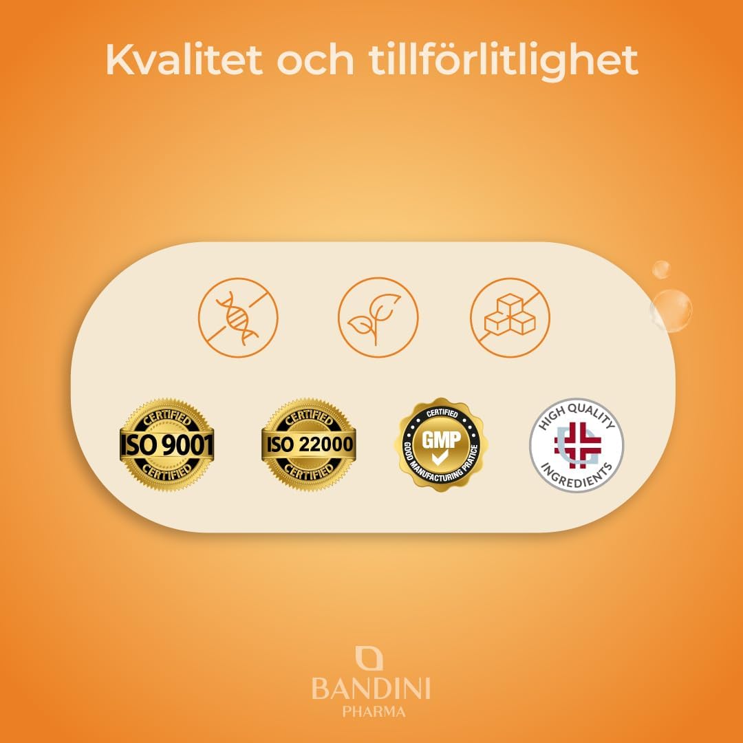 Thumbnail 6 de BANDINI Turmeric gurkmejakapslar, 120 kapslar med svartpeppar och piperin