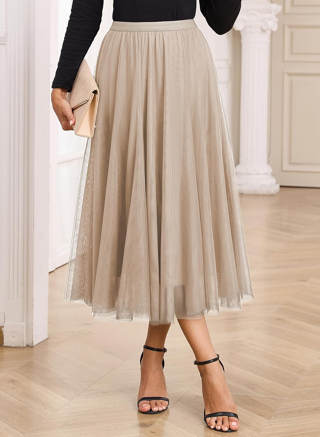 Detalle 2 de BLENCOT Tulle Midi Skirt