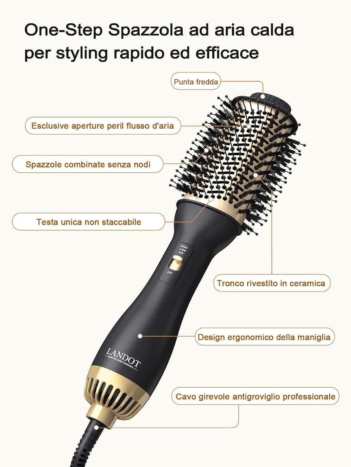 Thumbnail 6 de One-Step Spazzola Asciugacapelli 3‑in‑1 per capelli