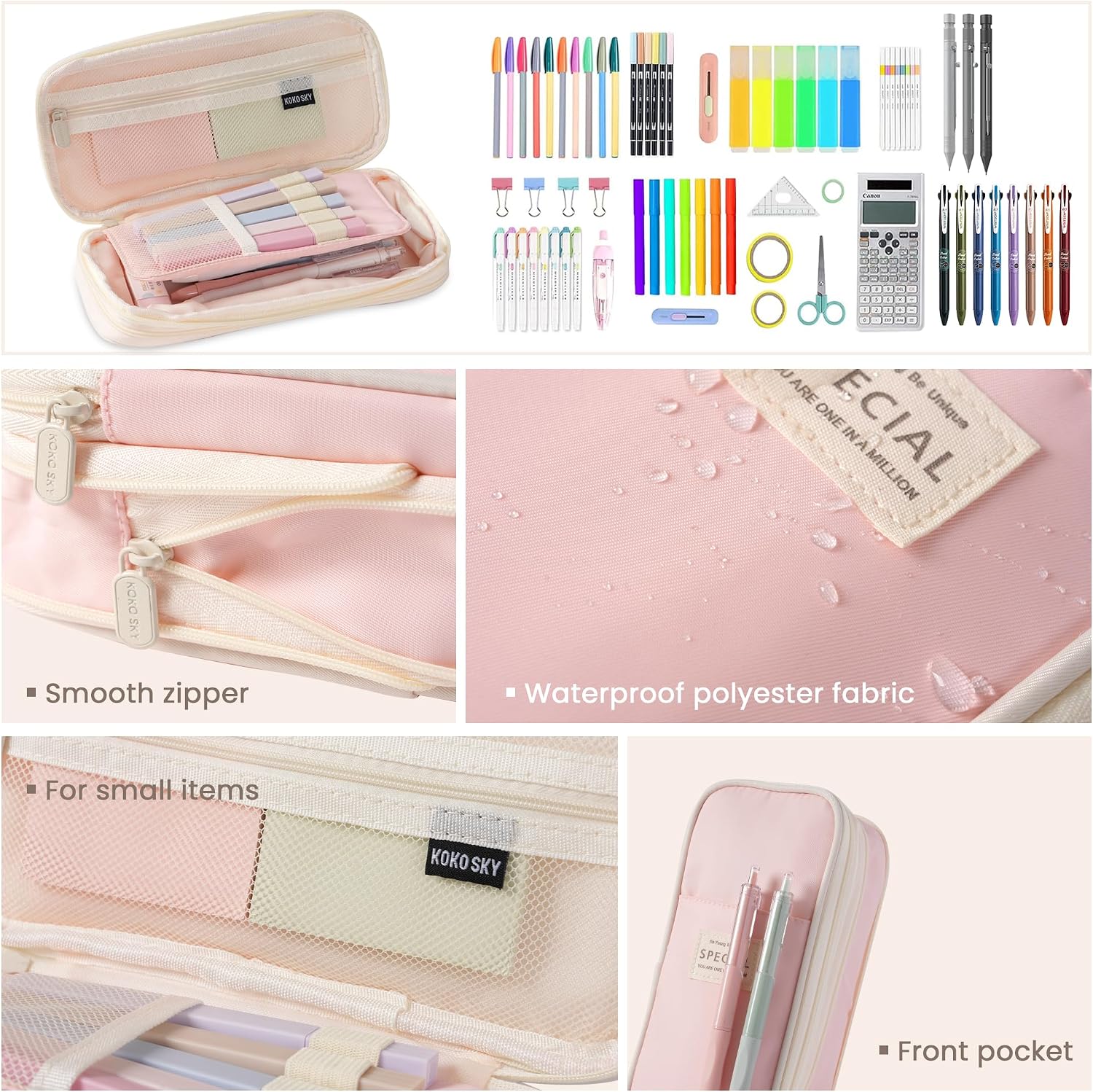 Detalle 2 de CKZLY Pencil Case, 4 Compartments