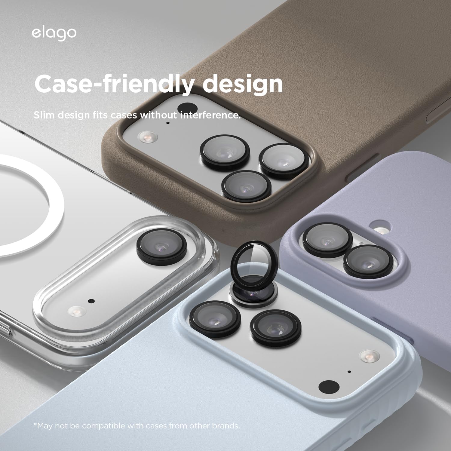 Detalle de elago Pellicola Fotocamera in Vetro Temperato CAP per iPhone Air (2 pezzi) ad anello singolo, protezione antigraffio e anti-impronta