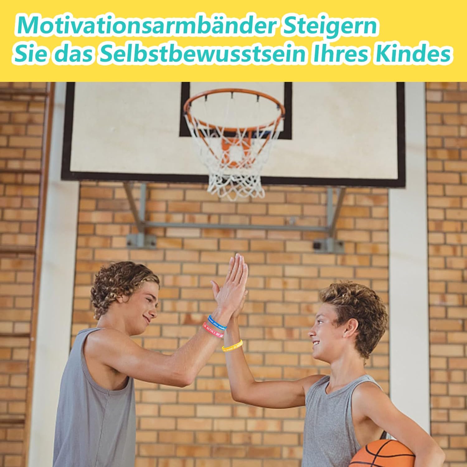 Thumbnail 5 de HOKYYCC Motivationsarmbänder Kinder 6 cm 🎗