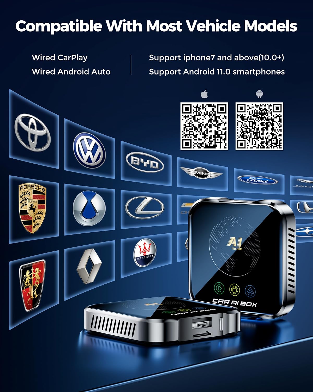 Thumbnail 6 de Magic AI Box Wireless CarPlay Adapter: Plug-&-Play 4-in-1 Wireless Upgrade