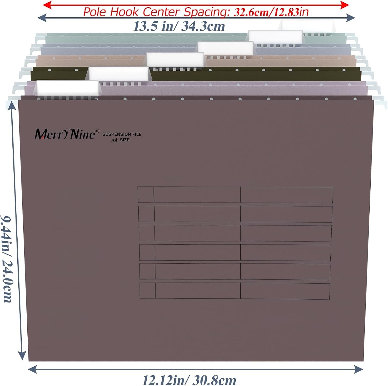 Detalle 2 de MerryNine A4-Hängemappen 24 Stück