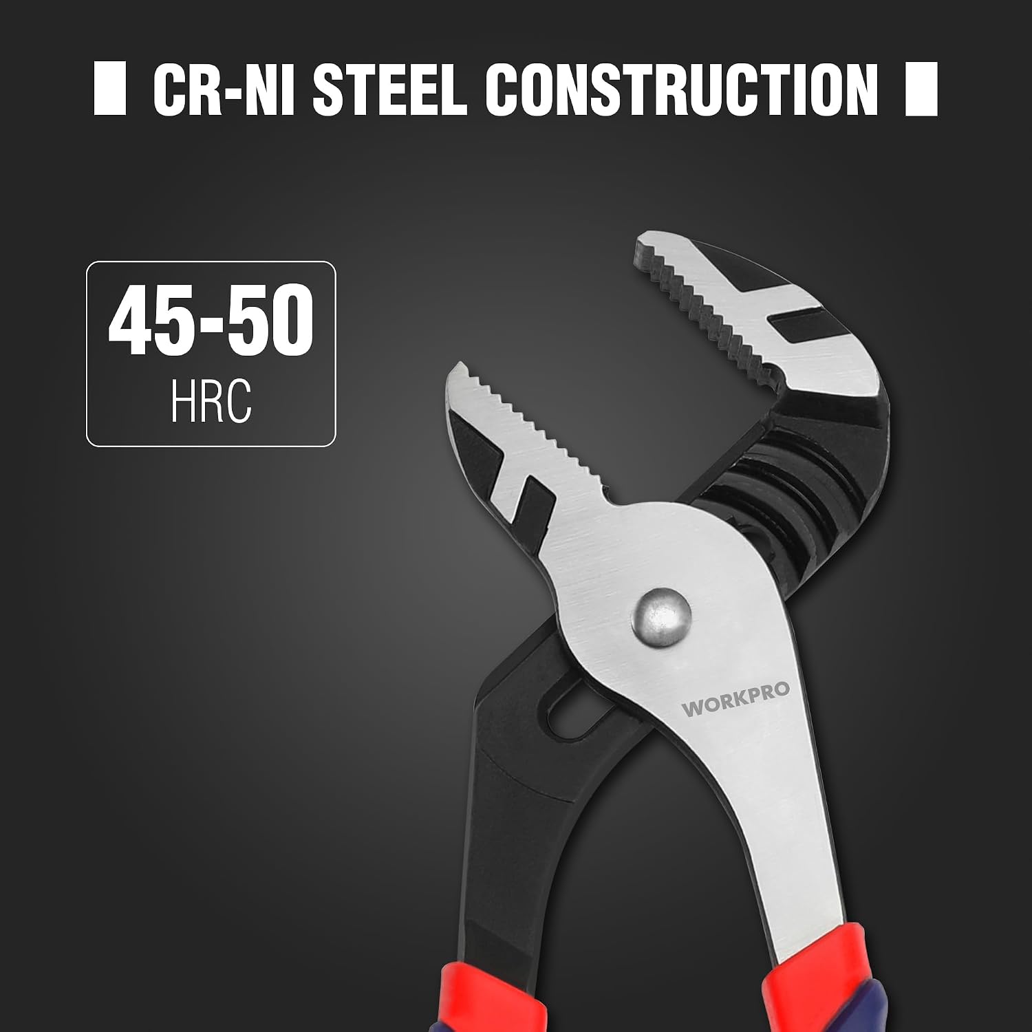 Detalle 2 de WORKPRO Groove Joint Pliers 12-Inch