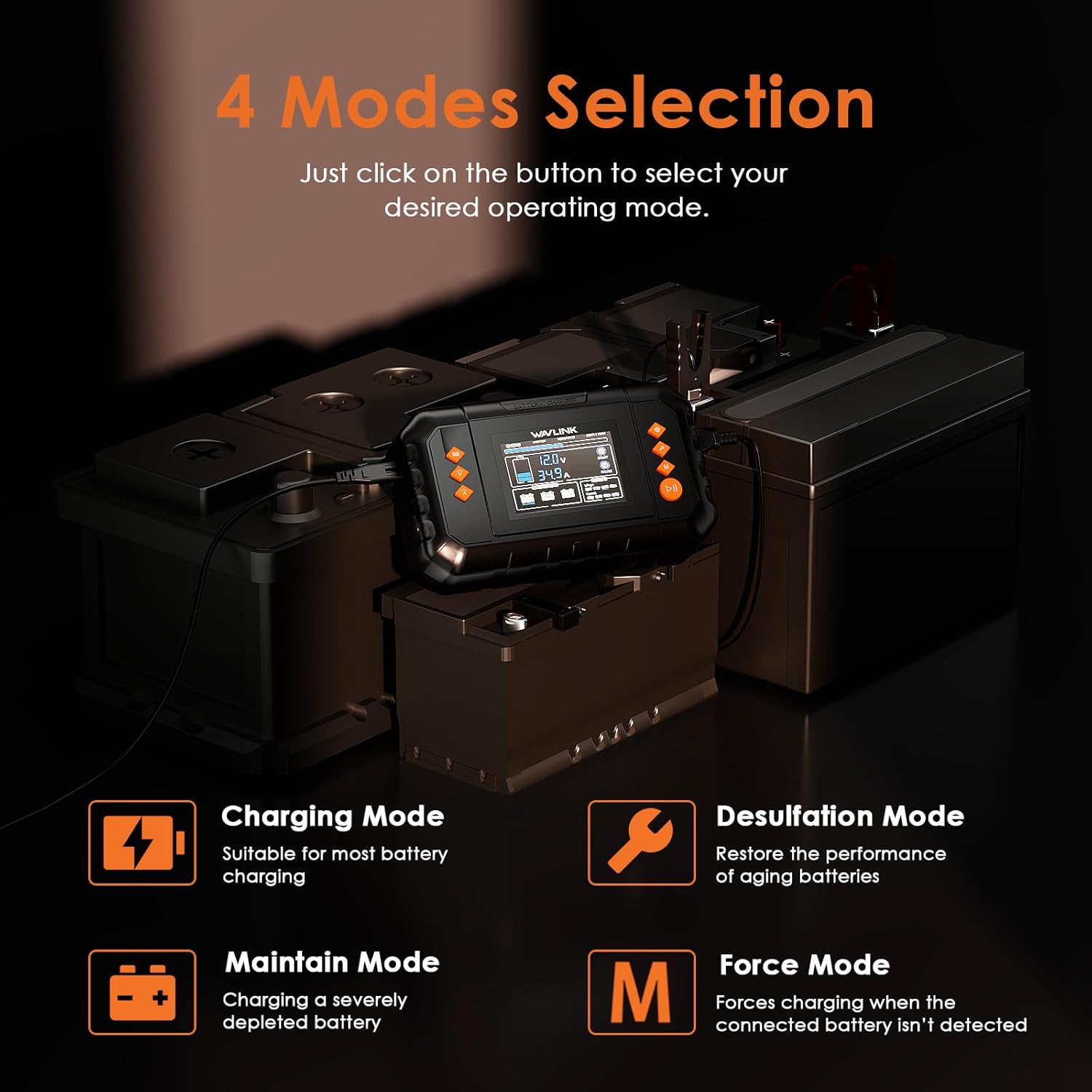 Thumbnail 2 de WAVLINK 450W Smart Battery Charger 35A ⚡