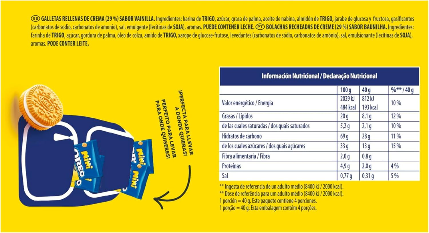 Thumbnail 7 de Oreo Golden Mini Galletas de Vainilla con Crema 🍪