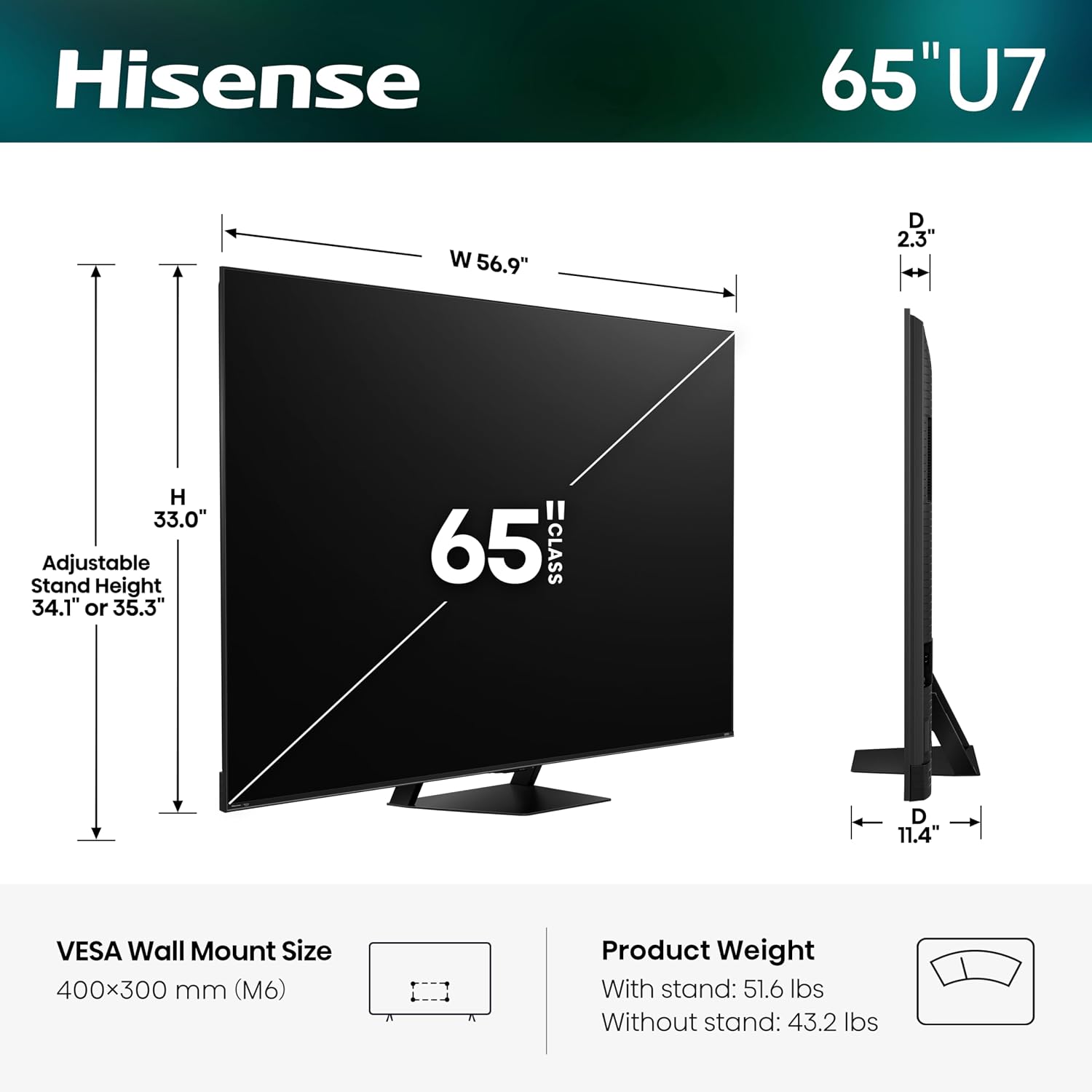 Detalle de Hisense Mini-LED TV 65-inch