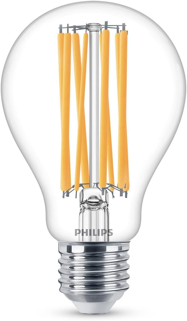 Thumbnail 1 de Philips LED Classic E27 150 W a goccia — filamento trasparente, bianco neutro 4000 K