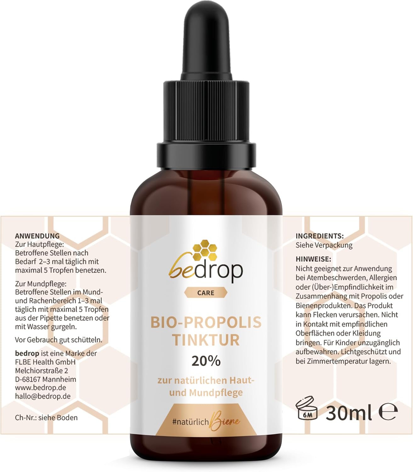 Thumbnail 6 de Bio Propolis Tropfen 20% (hochdosiert) – Imker-Extrakt als Tinktur, 20%-Standardisierung