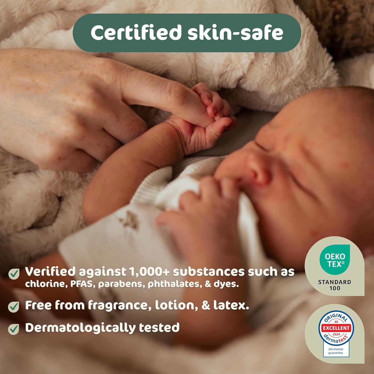 Thumbnail 2 de Naty BioEmbrace Baby Nappies Size 3 (4–9kg) – Skin-Safe, Plant-Based Comfort and Up to 12h Leak Protection