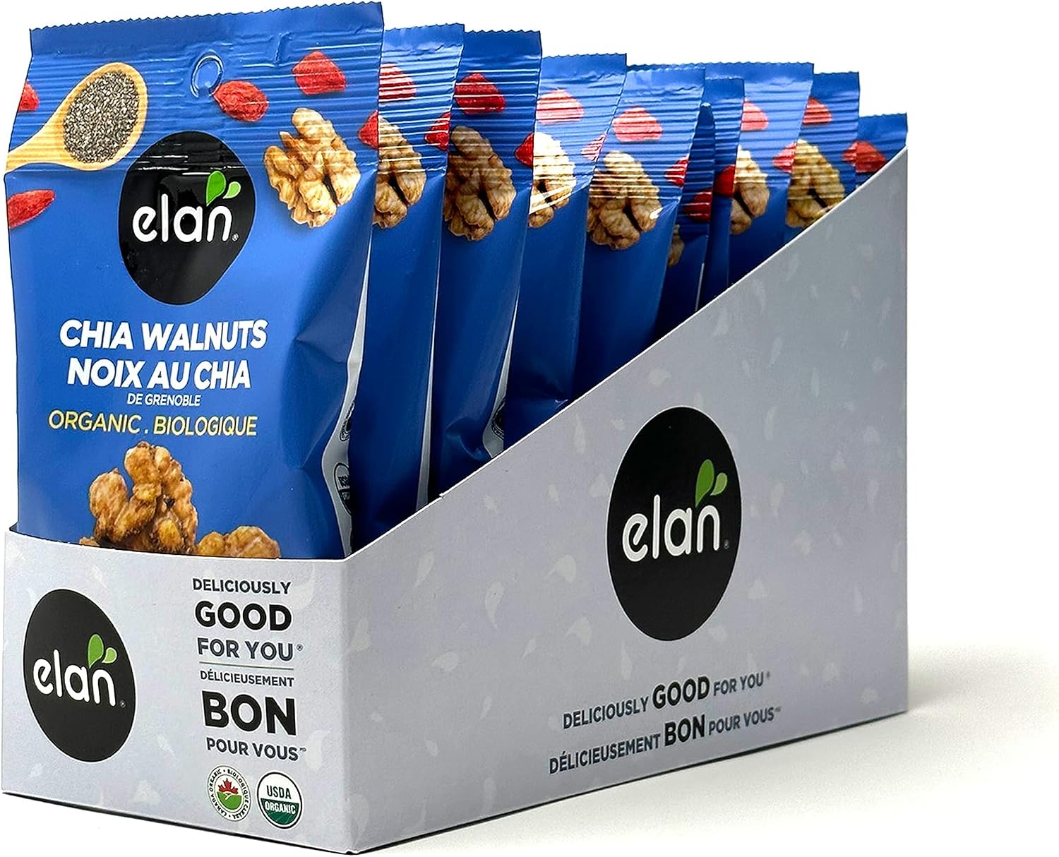 Detalle de Elan chia and walnut snack, 36 g