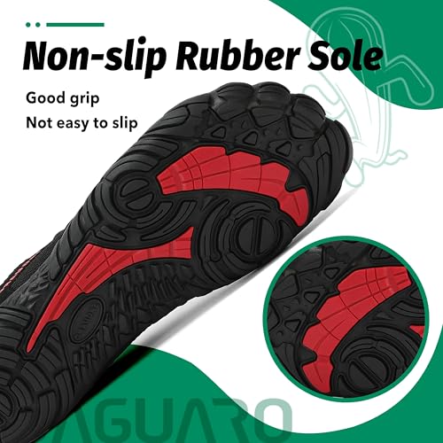 Thumbnail 6 de SAGUARO Barefoot minimalistas para training y trail running (Negro Hollín) – Zapatillas ultraligeras con puntera ancha, 38 EU