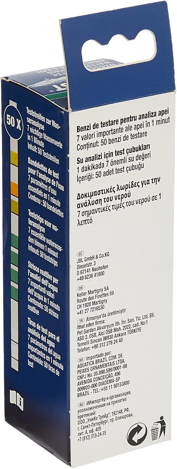 Thumbnail 1 de JBL PROAQUATEST EASY 7in1 AQUARIENWASSER-TESTSTREIFEN, 50 Streifen