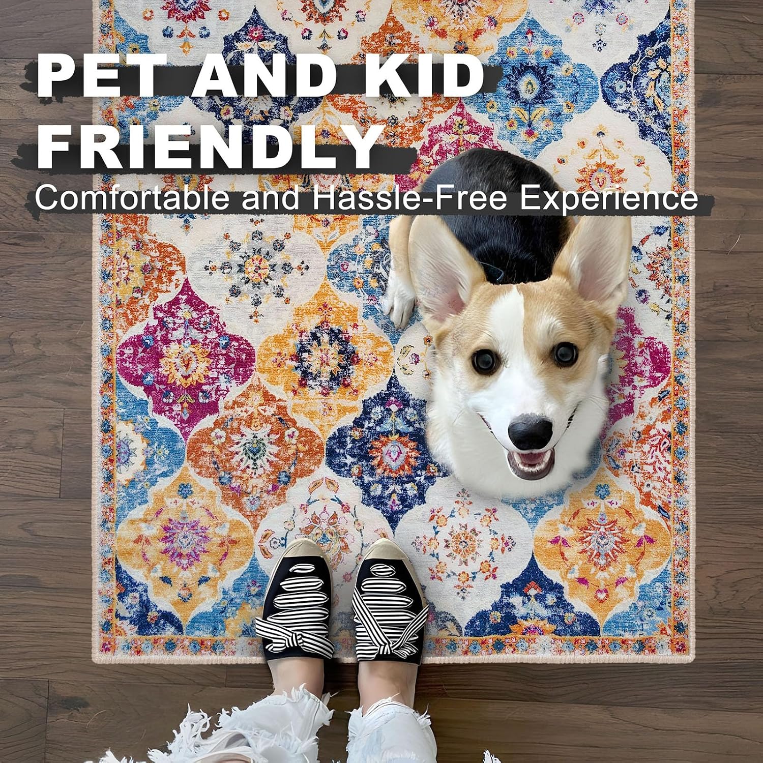 Detalle 2 de KILOCOCO 2x8 Moroccan Soft Runner Rug