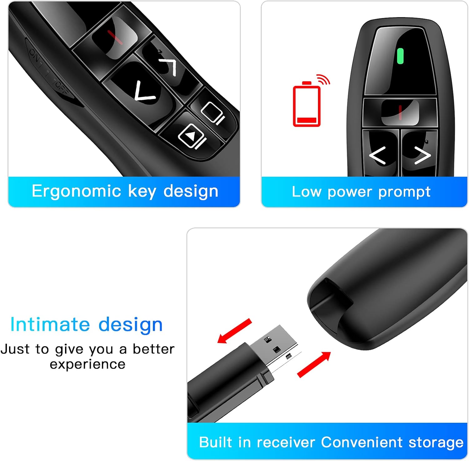 Detalle 2 de Qui 328FT Wireless Presentation Clicker