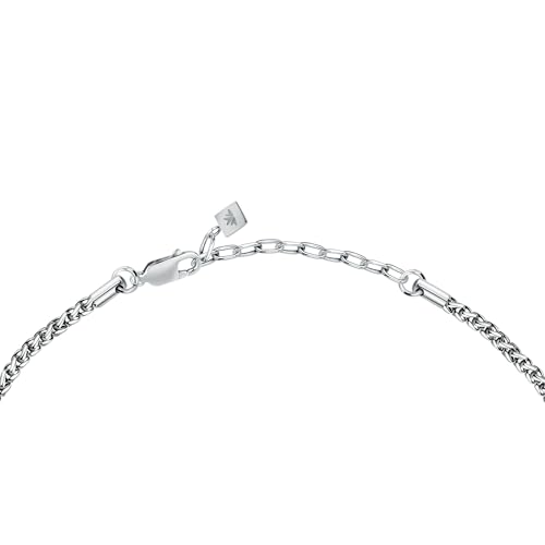 Detalle de Morellato Cross Collana Uomo in Acciaio, IP nero – SKR61