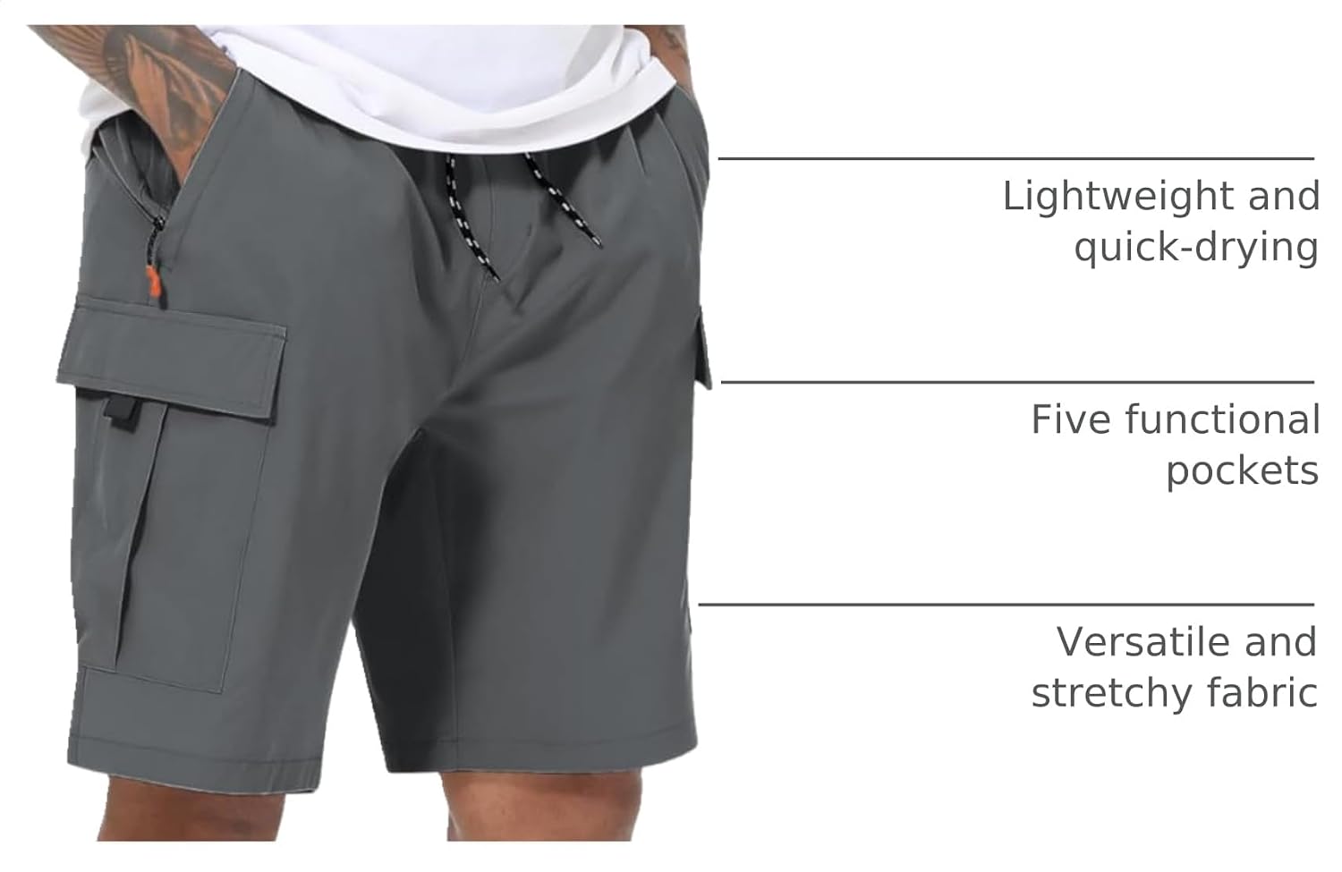Thumbnail 3 de Men's Cargo Shorts Quick Dry Stretch Hiking