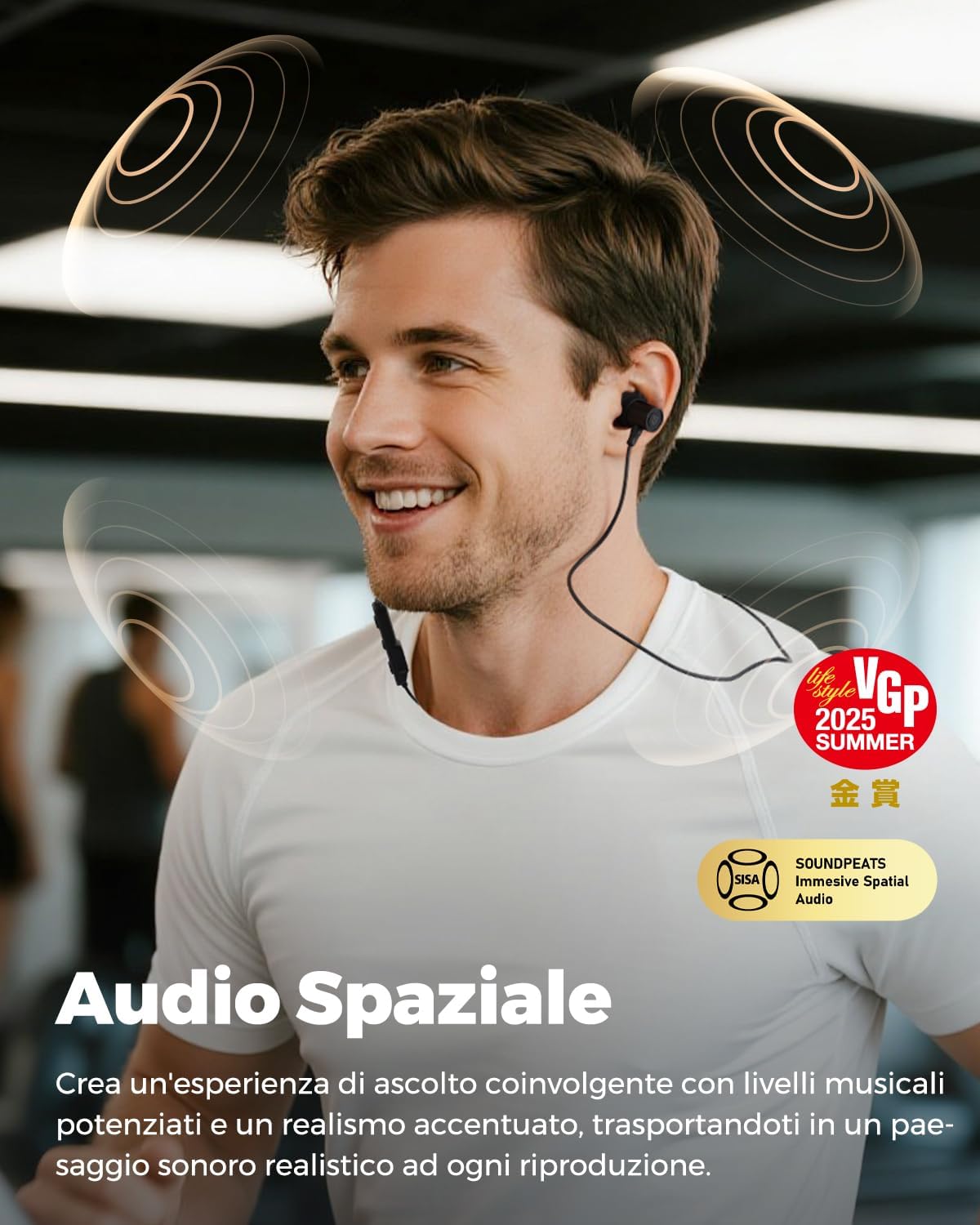 Detalle 2 de SoundPEATS Q40HD Auricolari Bluetooth 5.4 20 Ore