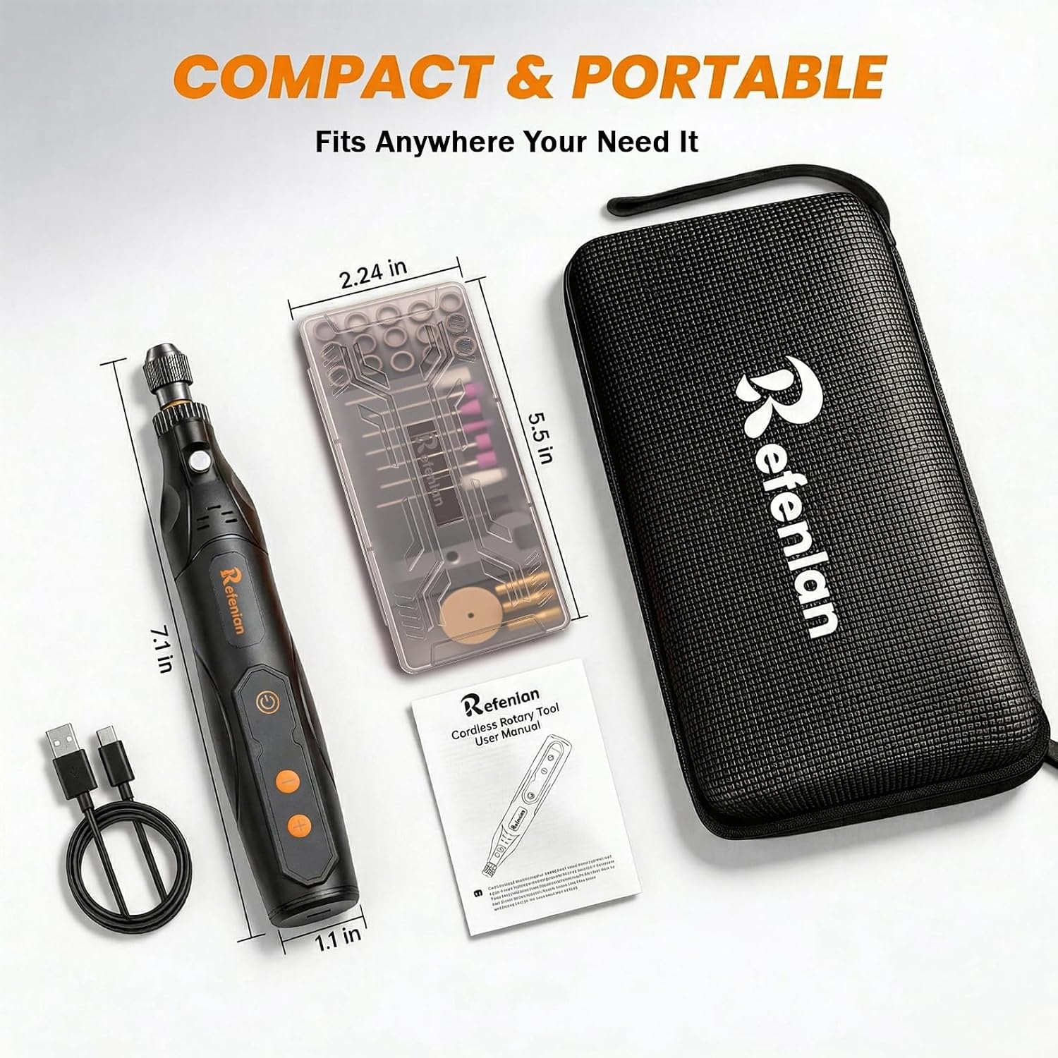 Thumbnail 4 de Refenlan Cordless Rotary Tool Kit, 4V
