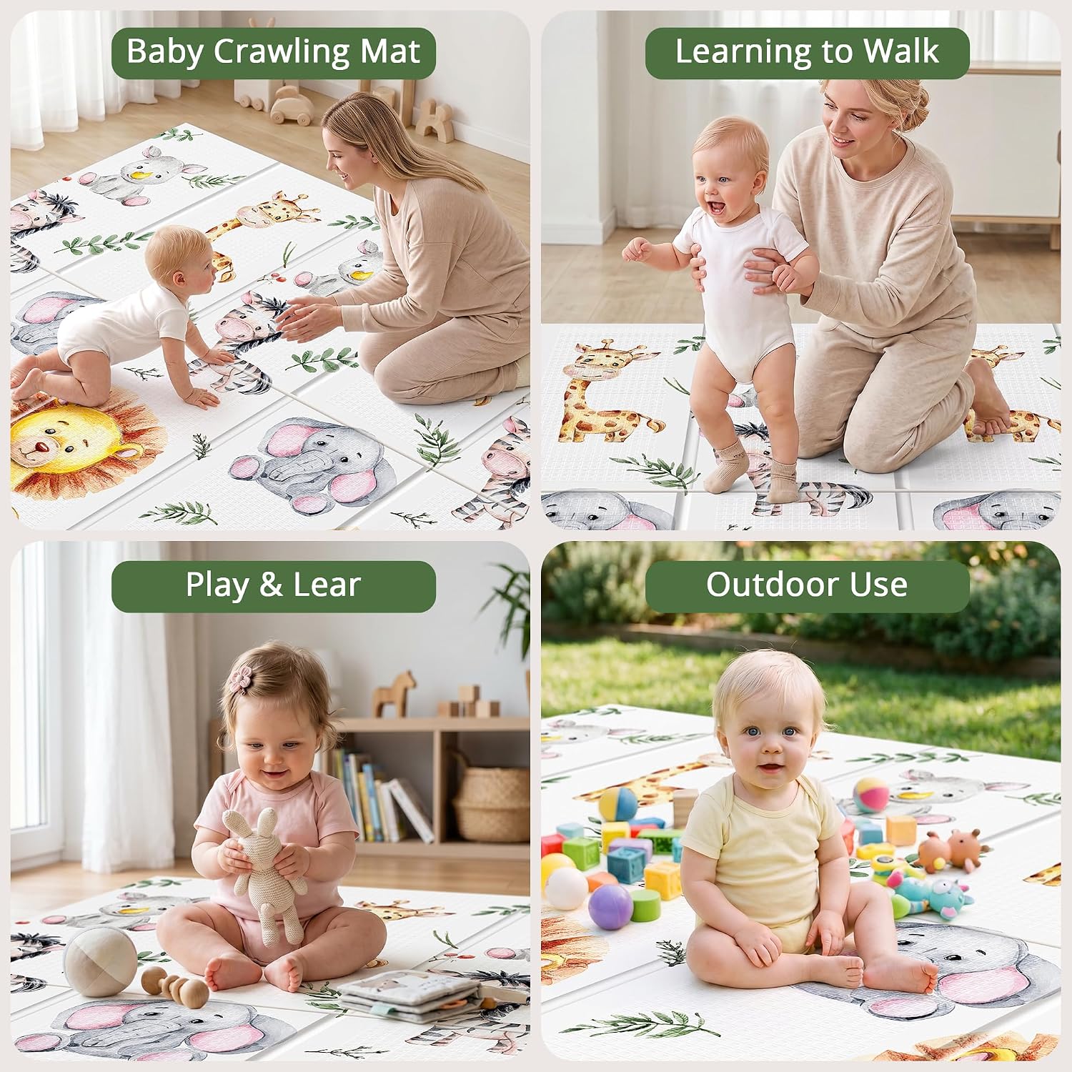 Thumbnail 4 de NOONKTY Baby Play Mat 79 x 71 inches
