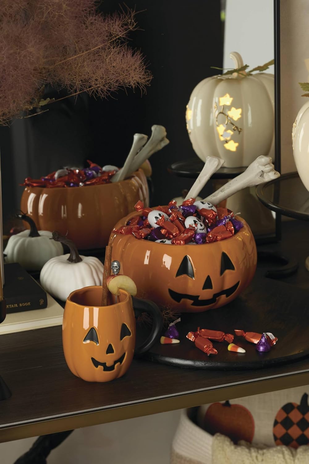 Thumbnail 3 de Lenox Porcelain Pumpkin Mug Set