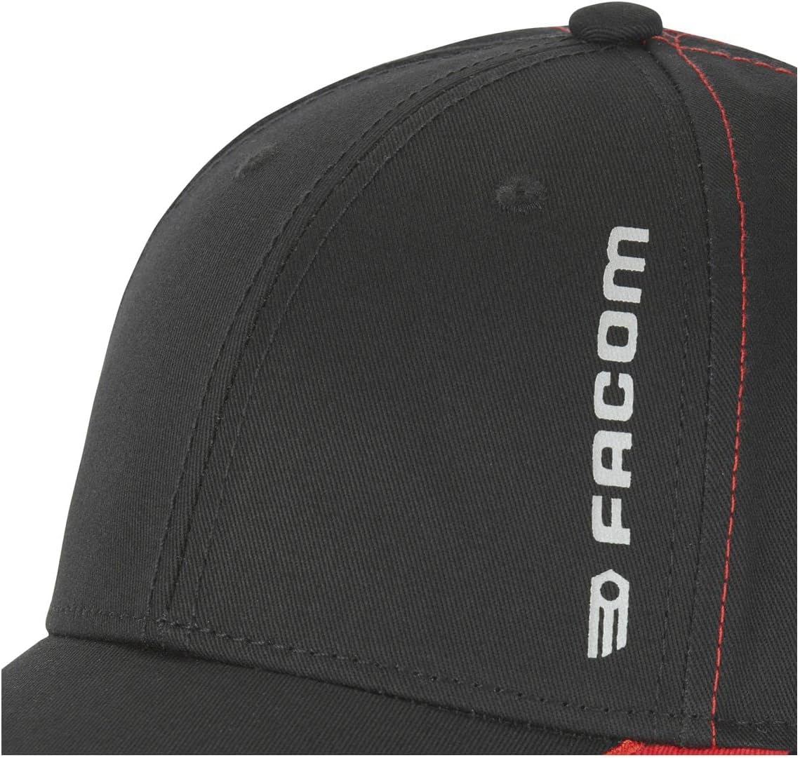 Thumbnail 2 de Facom Berretto da Lavoro Regolabile per Uomo – Fai da Te, Nero/Rosso/Bianco