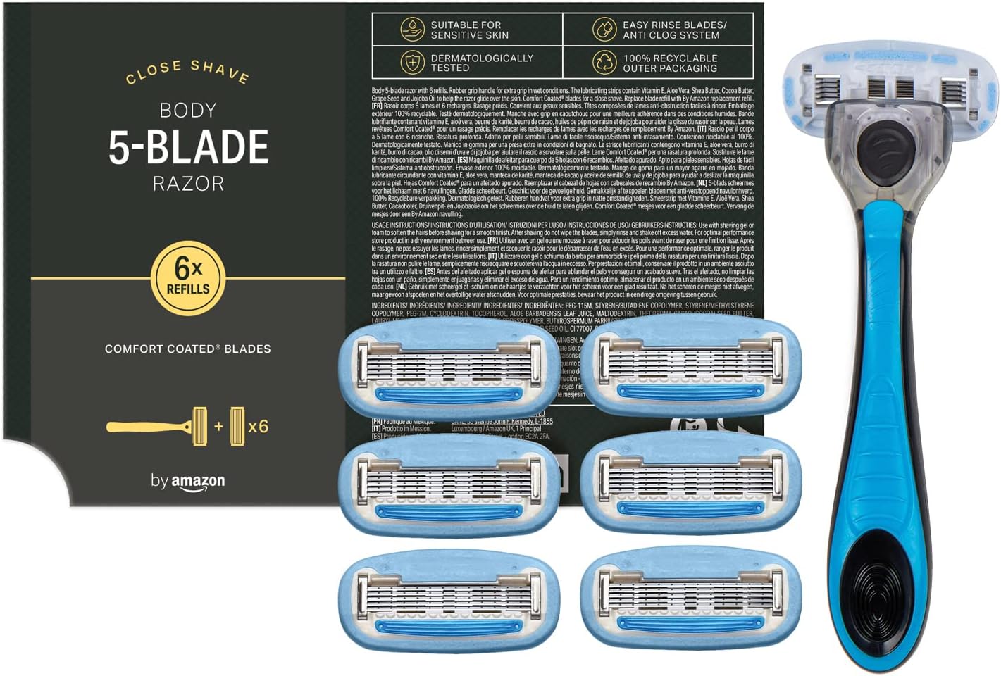 Detalle de Amazon Body & Intimate 5-Blade Razor