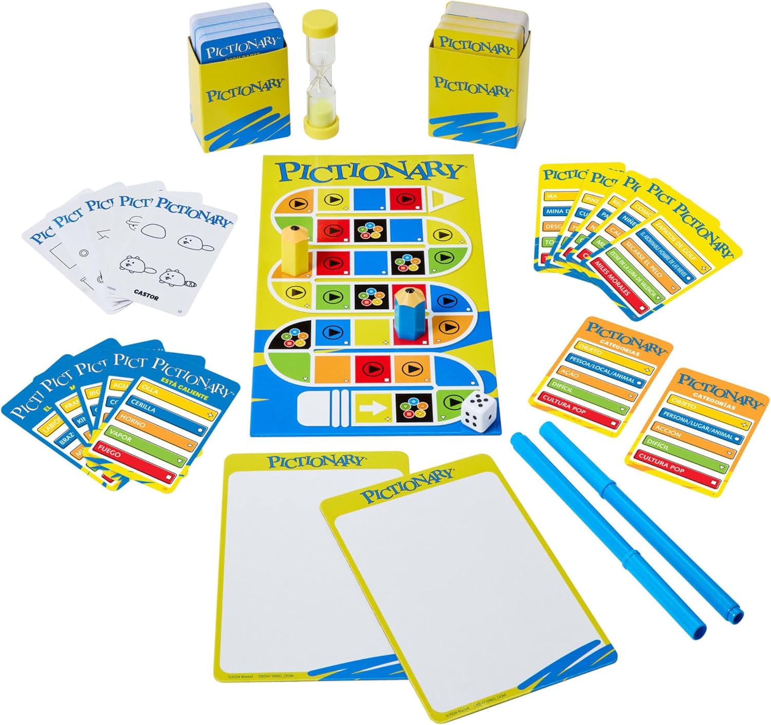 Detalle de Mattel Games Pictionary Juego de mesa familiar 🎮 para niños y adultos