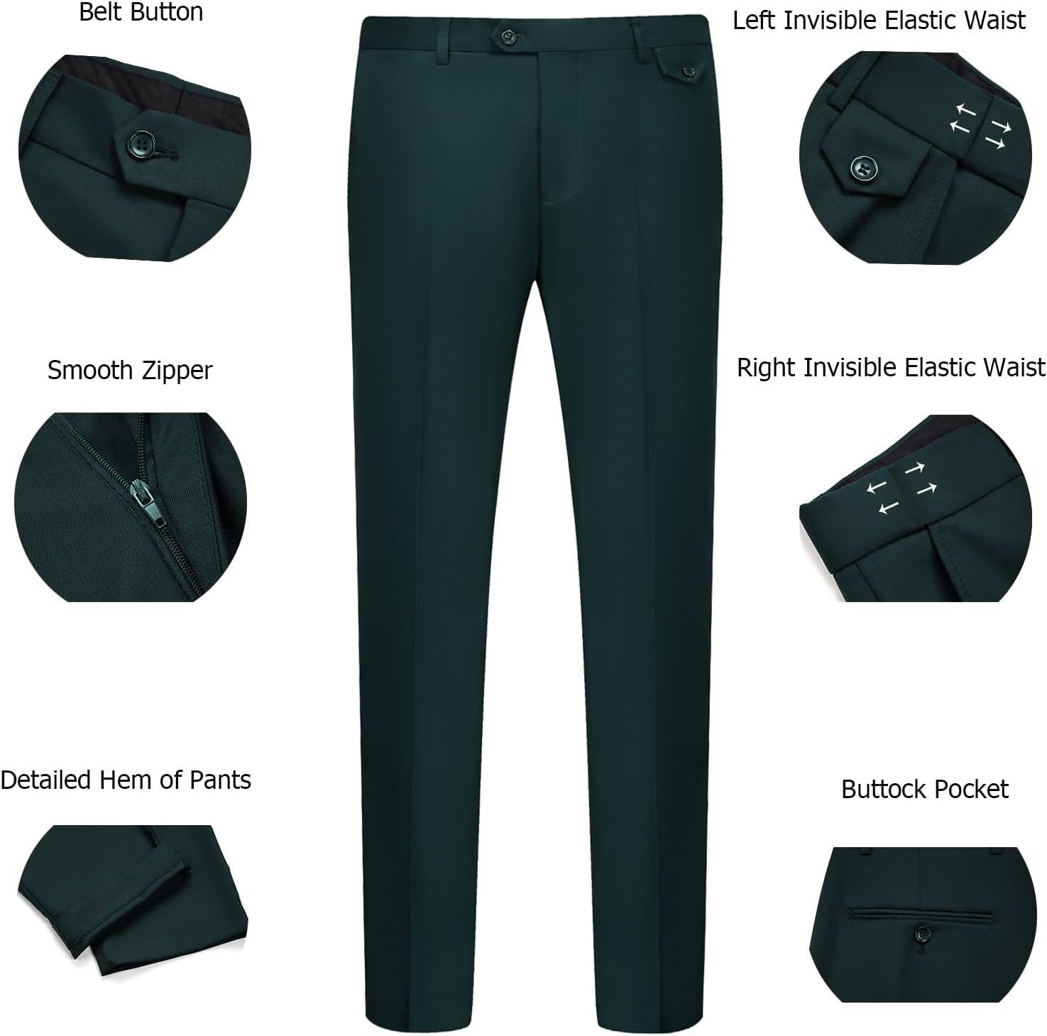 Thumbnail 4 de WULFUL 3 Piece Slim Fit Suit Set 1️⃣