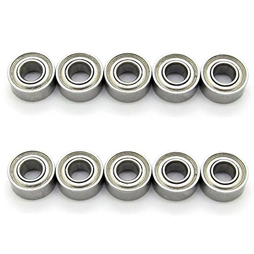 Detalle de JIUWU 683Z Miniature Deep-Groove Ball Bearings, 3 × 7 × 3 mm, Pack of 10