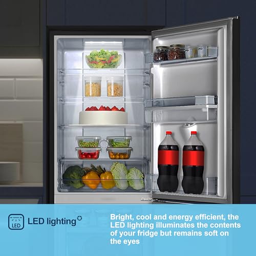 Thumbnail 8 de Fridgemaster MC55251DEB 55cm Freestanding 256L Fridge Freezer with Water Dispenser (Non-Plumbed) – Frost Free, LED Lighting, E Rated