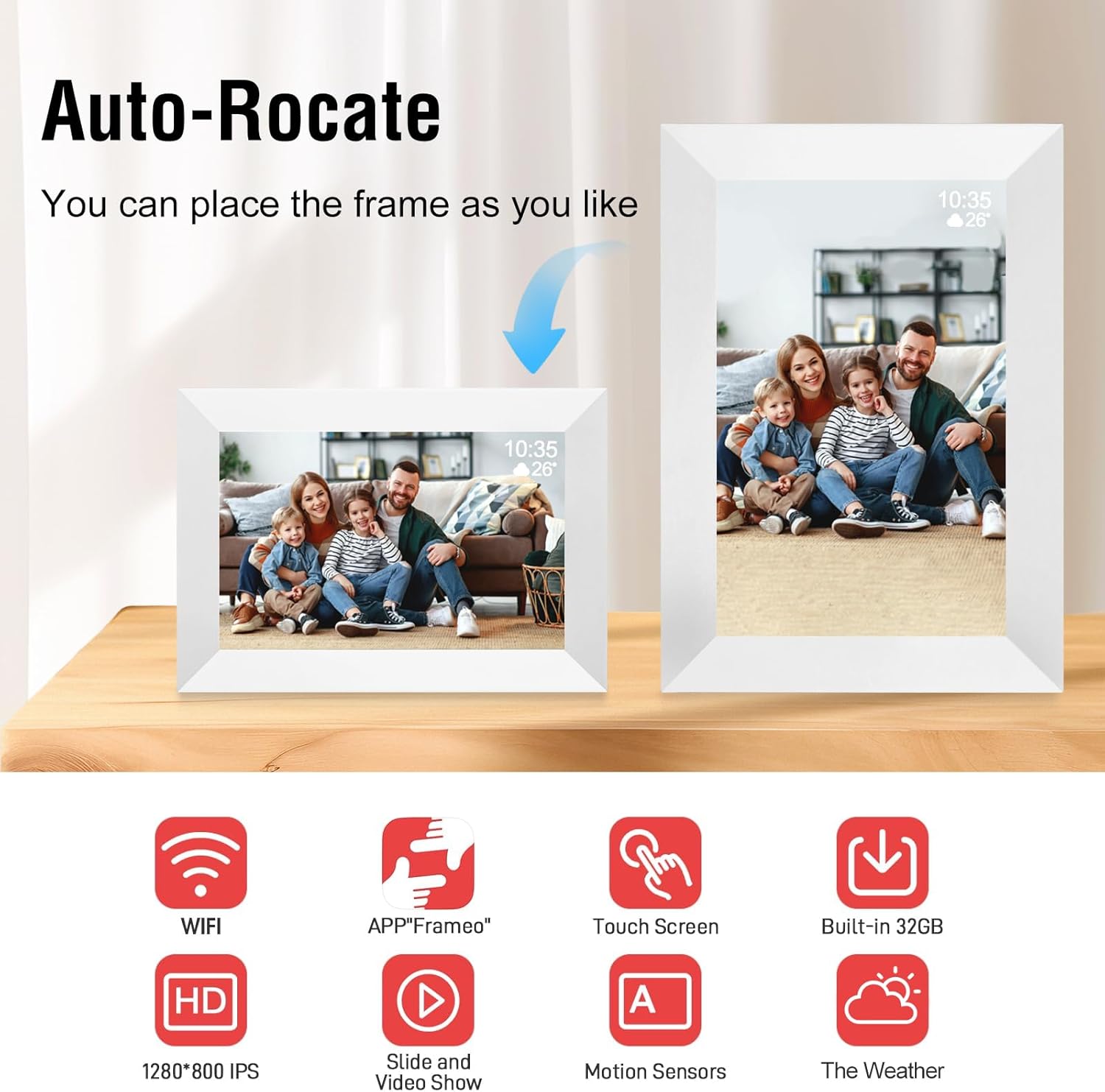 Thumbnail 3 de 10.1 Inch WiFi Digital Picture Frame
