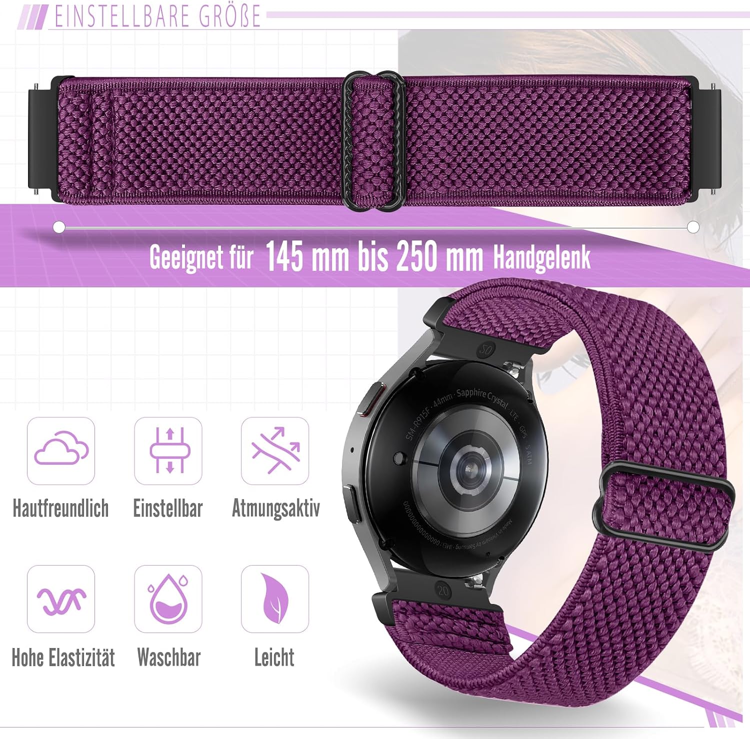 Thumbnail 4 de Yunshare 20mm Armband Garmin & Co