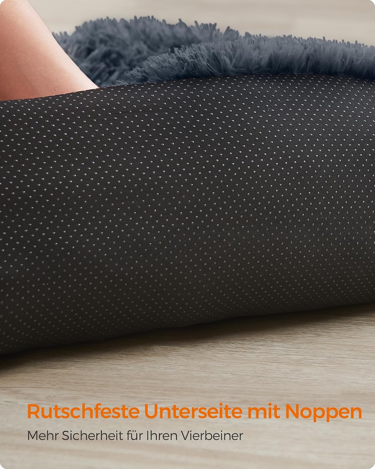 Thumbnail 6 de Feandrea FluffyHug Plüsch-Hundebett XL für Sofa & Hundedecke, dunkelgrau (110 x 95 x 18 cm)