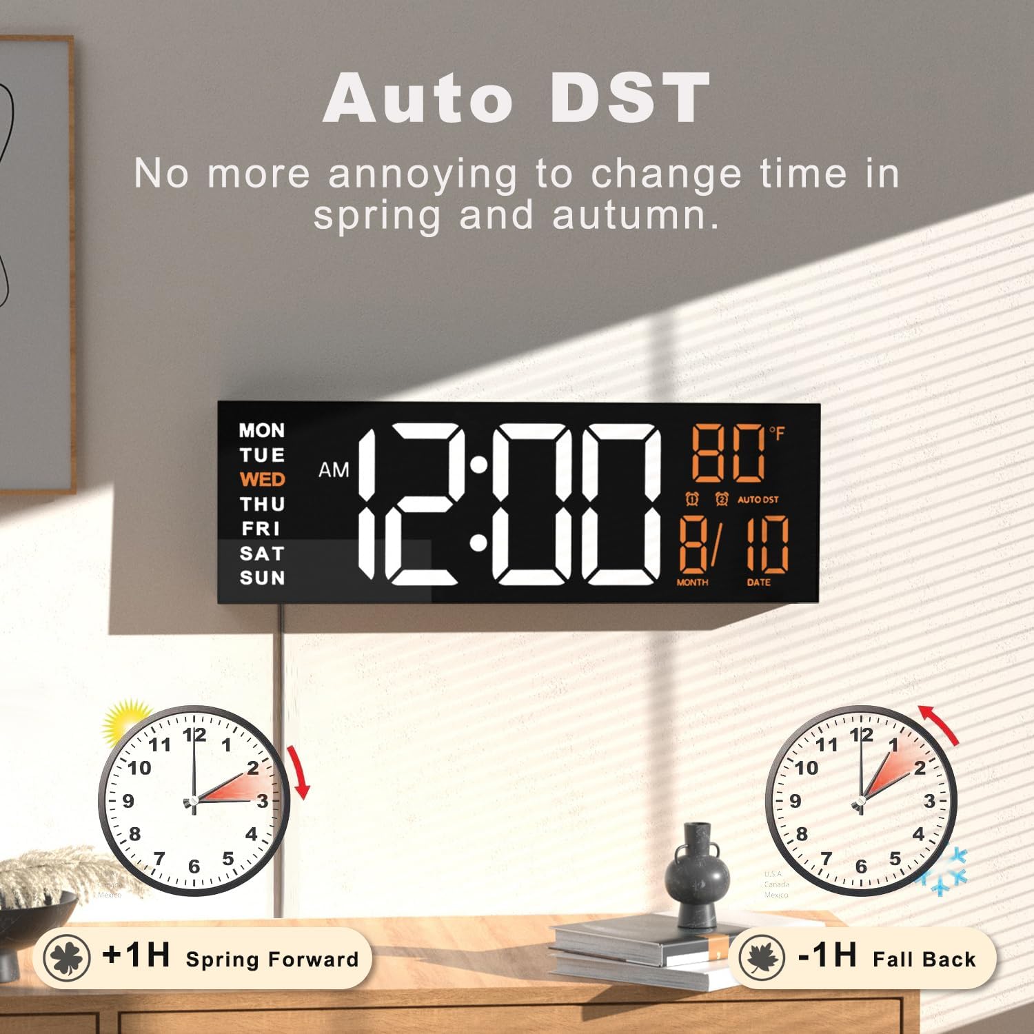 Thumbnail 4 de JALL 16" Digital Wall Clock with Timer