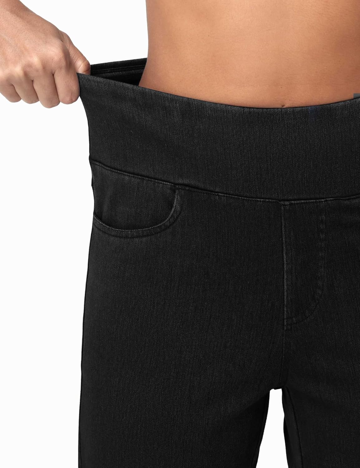 Thumbnail 4 de THE GYM PEOPLE Women's Stretch Baggy Jeans, Wide Leg, 4 Pockets