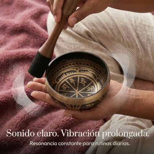 Detalle de Juego de cuencos tibetanos Silent Mind: set completo para meditación y curación sonora