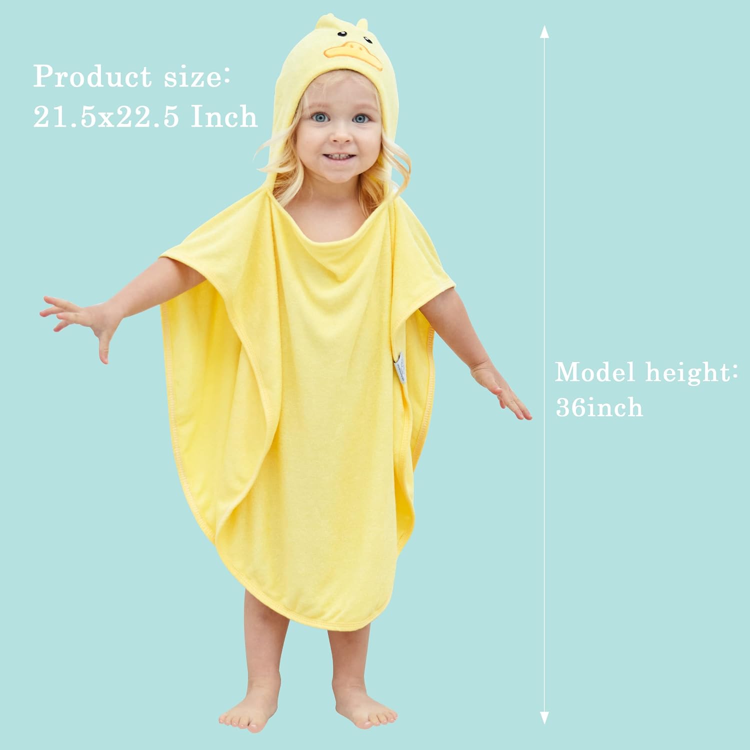 Detalle 2 de HIPHOP PANDA Hooded Baby Towel, 500 GSM