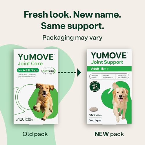 Detalle de YuMOVE Joint Supplement for Dogs: Higher Strength Joint Care for Adult Dogs Aged 6–8 (120 Tablets)