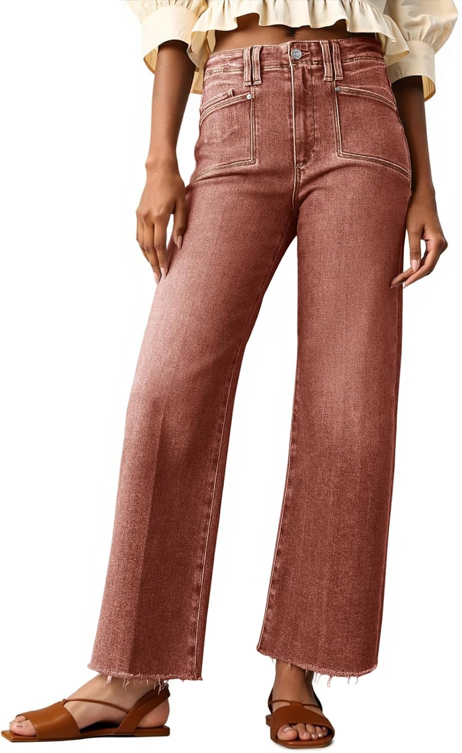 Thumbnail 6 de Cicy Bell High Waisted Cropped Jeans
