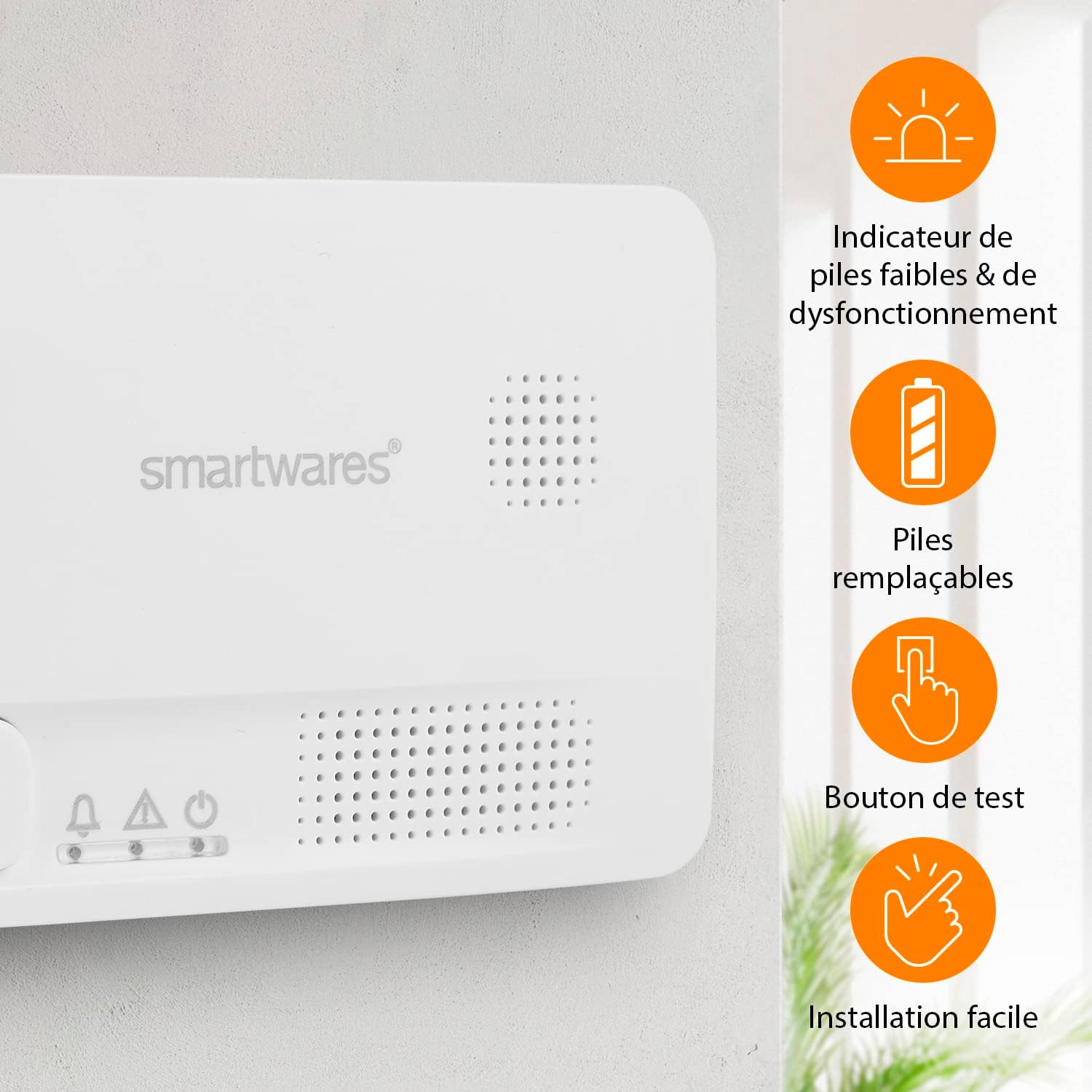 Thumbnail 2 de Détecteur monoxyde de Carbone Smartwares FGA-13051 10 ans