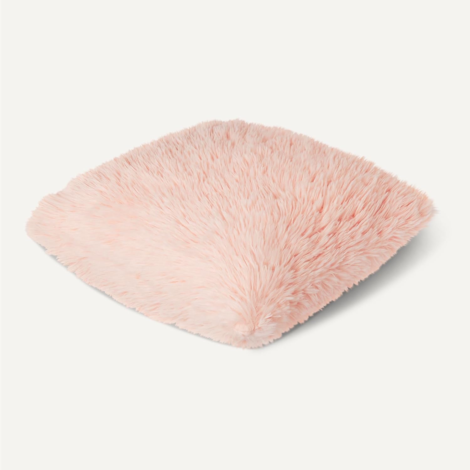 Thumbnail 4 de Amazon Basics Peluche Coussin Carré Rose – Oreiller Géométrique pour Lit et Canapé